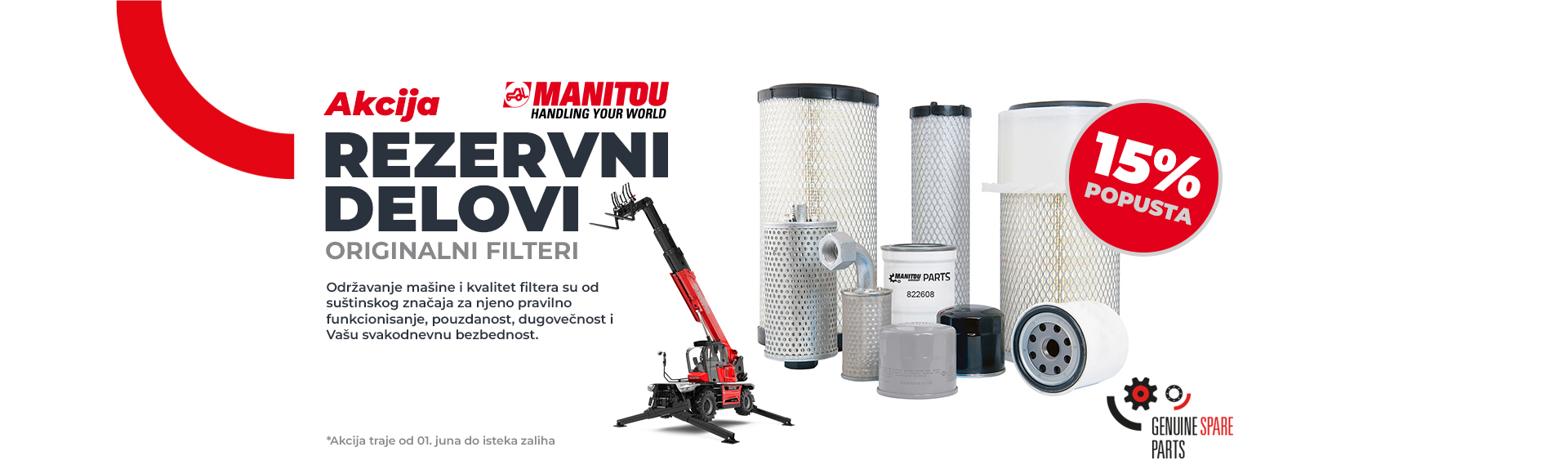 Manitou delovi filteri